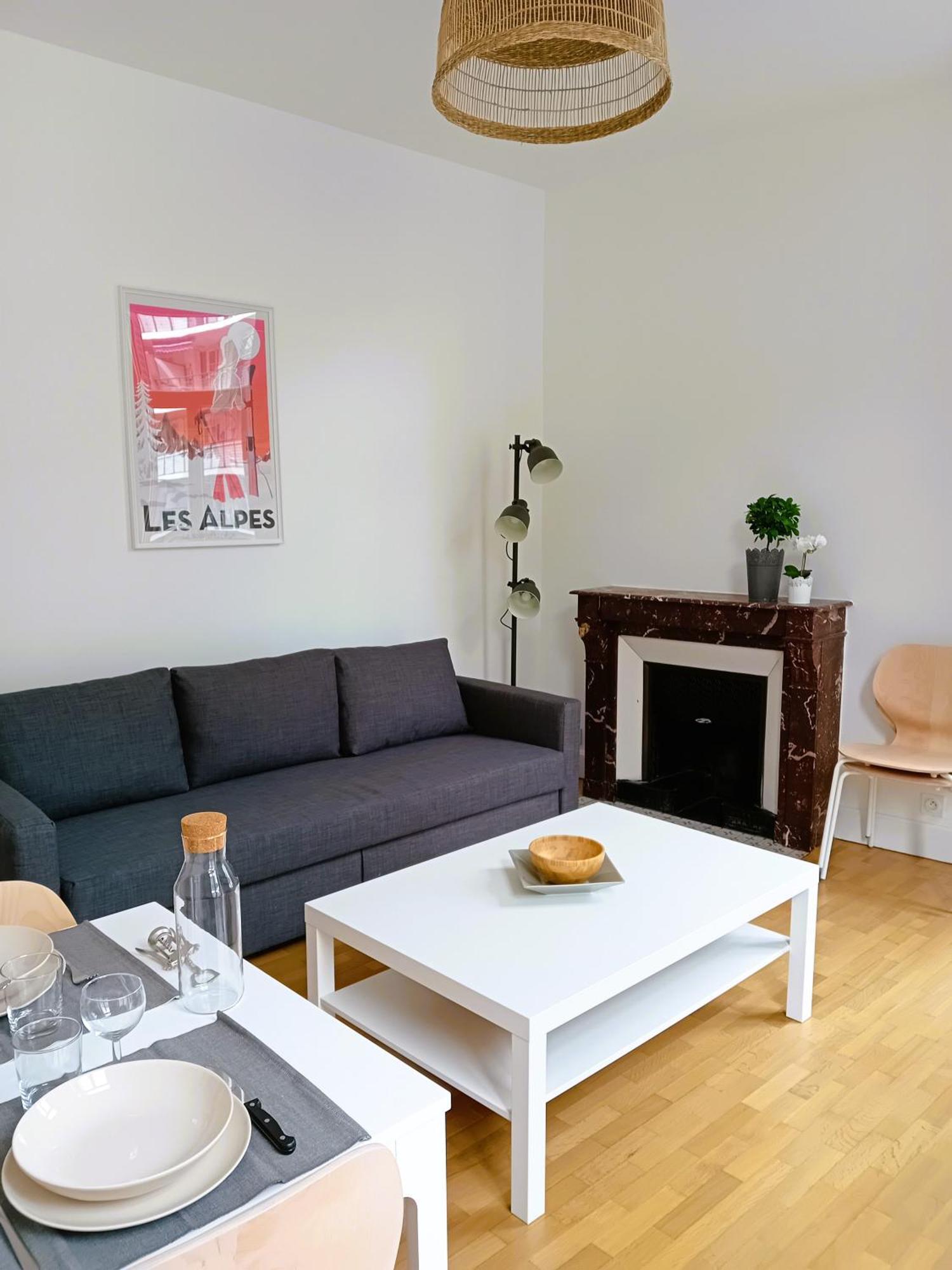 102 - Appart Renove Avec Grand Salon Et 1 Chambre - Tram Et Clinique Mutualiste A 1 Min Гренобль Екстер'єр фото